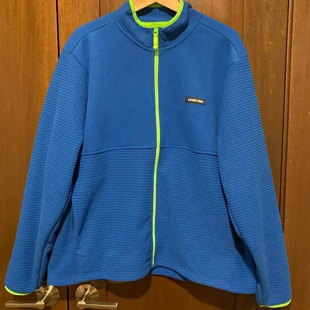 LANDs END Fleece jacket Size XL lightweight